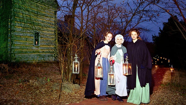 Photo Contributed Rocky Mount Historical Association Museum will present “A Candlelight Christmas” on Friday and Saturday nights, Dec. 5-6 and 12-13.