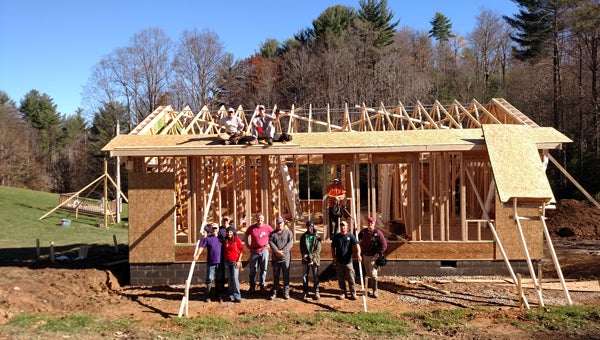 Contributed Photo   Justin and Michelle Guy's new home is underway in Hampton.