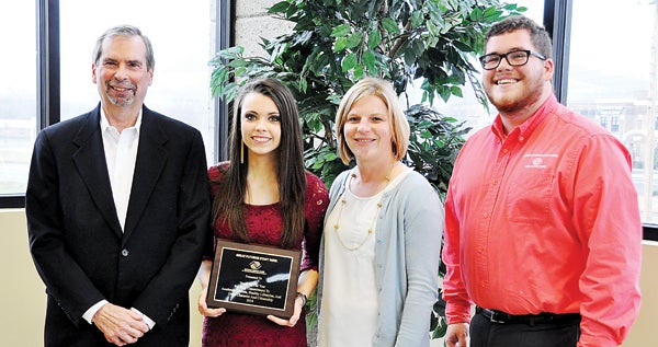 Contributed Photo   Board President Sam LaPorte, Youth of the Year Katelyn Whicker, Executive Director Ginny Wright and Program Director Justin Clark are pleased to announce Whicker's success and upcoming opportunity to represent Elizabethton in Nashville.