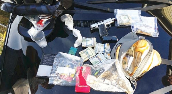 Contributed Photo/Carter County Sheriff's Office A traffic stop on an alleged reckless driver led to a North Carolina man's arrest on multiple charges, including possession of drugs and a firearm.