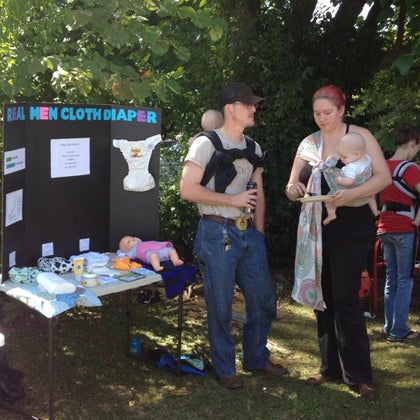 Contributed Photo  Last year, attendees enjoyed learning about the benefits of baby wearing and using cloth diapers.