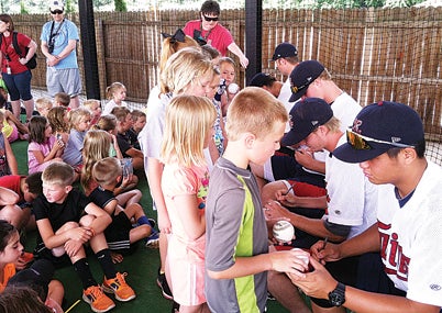 Contributed Photo Mains said the Twins hosting baseball camps for local youth is just one of the community benefits of having the team in Elizabethton.