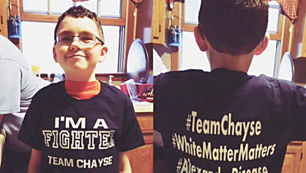 Contributed Photo Chayse Andrews is a fighter. Though diagnosed with a rare, fatal disease that is already taking its toll, he wears a smile.