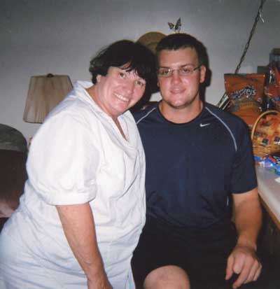 Contributed Photo/Mary Lewis Mary Lewis, left, who is going into her 16th season of hosting Twins players, poses with Tobias Streich.