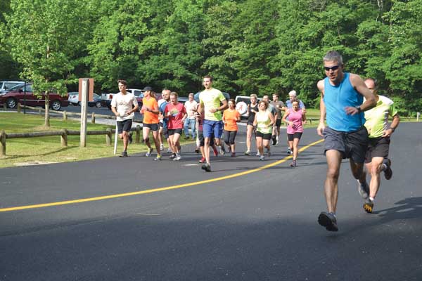Contributed Photo Runners in previous years enjoyed the challenges presented in a competitive trail run on the Roan in the 5-kilometer Diamond Dash.