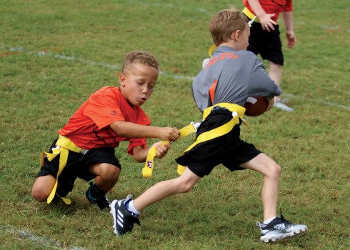 Pull those flags... Flag football league has three tight games to open
