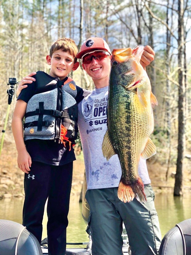 Pulling in a big lunker... Howard continues to hit the