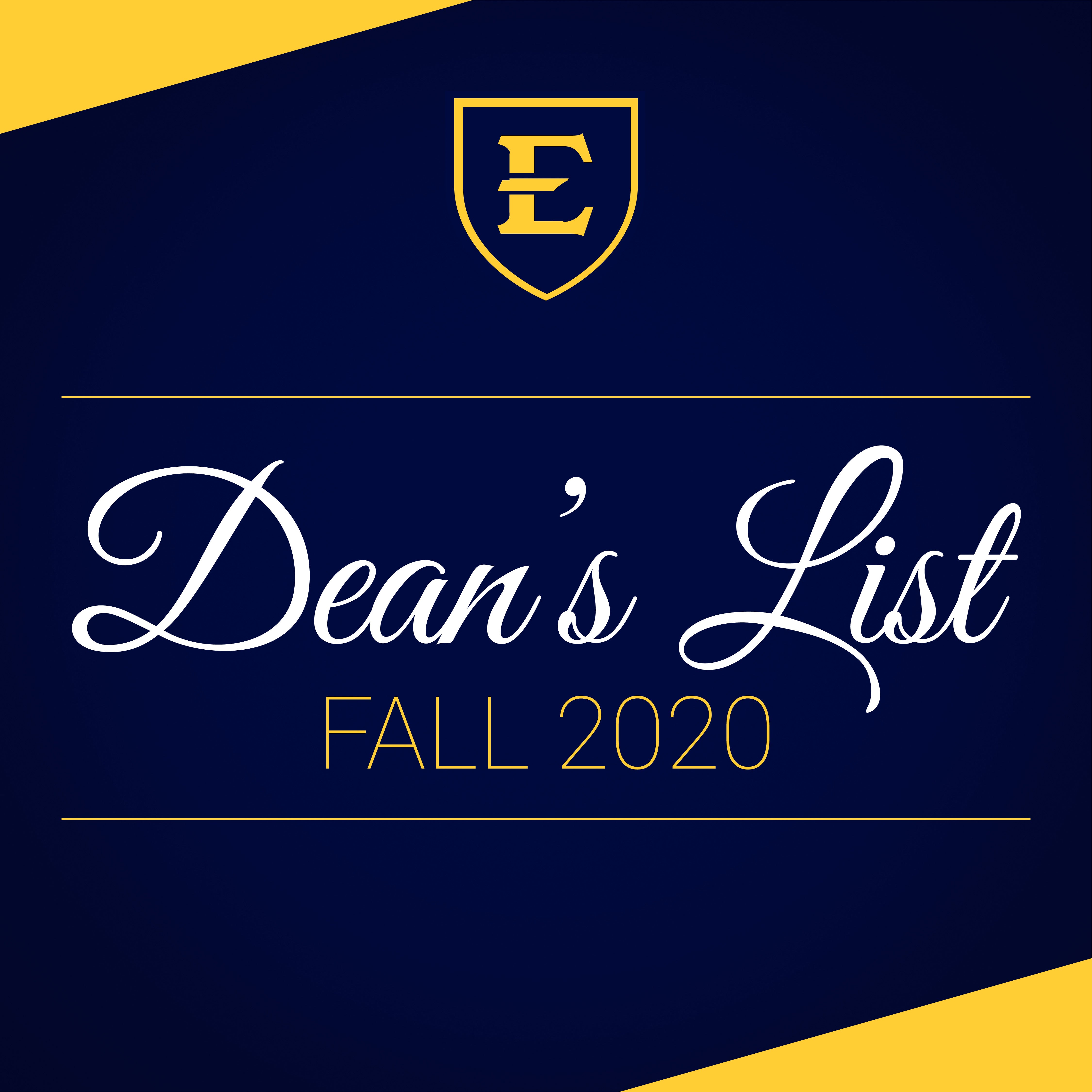 ETSU announces fall dean’s list www